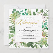 INVITATION FEUILLAGE DE EUCALYPTUS SUCCULENT AQUARELLE RETRAI (Devant)