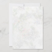 Invitation Feuillage de verdure, Noël cardinal aux oiseaux (Dos)