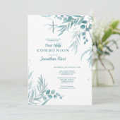 Invitation Feuillage d'eucalyptus (Debout devant)