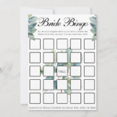 Invitation Feuillage d'eucalyptus vert élégante calligraphie (Devant)