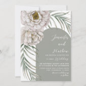 Invitation Feuillage et Mariage d'arc de feuillage et d'arc t (Devant)