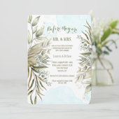 Invitation Feuillage gracieux (Debout devant)