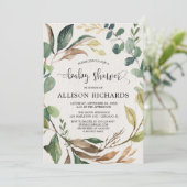 Invitation Feuillage neutre de région boisée de genre (Debout devant)