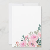 Invitation Feuillage rose Floral Nuestra Boda Mariage espagno (Dos)