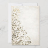 Invitation Feuillage Sepia Top Fade | Russe automne-hiver Inv (Dos)