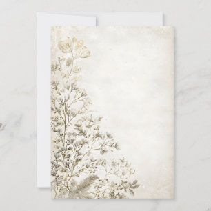 Invitation Feuillage Sepia Top Fade Russe automne-hiver Inv