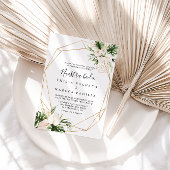 Invitation Feuillage Tropical Or Floral Nuestra Boda Mariage