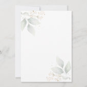 Invitation Feuillage verdoyant Devinez combien de baisers jeu (Dos)