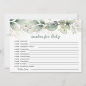 Invitation Feuillage verdoyant Voeux de Baby shower (Devant)