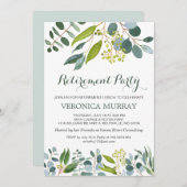 Invitation Feuillage vert, Parti de la retraite de l'eucalypt (Devant / Derrière)