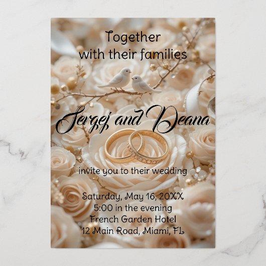 Invitation Feuille (Recto)