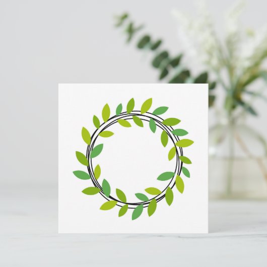 Invitation Feuille (Debout devant)