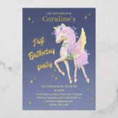 Invitation Feuille 1er anniversaire avec une licor (Recto)