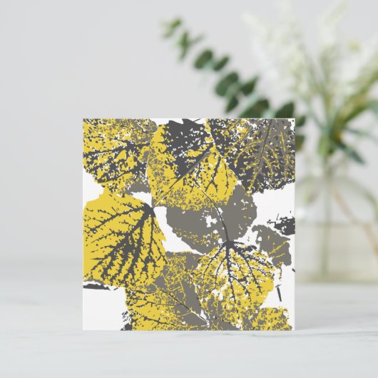 Invitation feuille aspen (Debout devant)