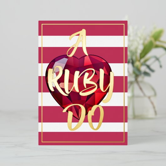 Invitation Feuille d'aluminium (Debout devant)