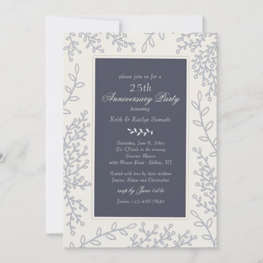 Invitation Feuille d'Argent (Devant)