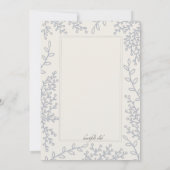 Invitation Feuille d'Argent (Dos)