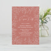 Invitation Feuille d'automne | Anniversaire Mariage de automn (Debout devant)