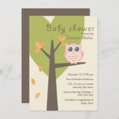 Invitation Feuille d'automne de la Branche de l'arbre de Chou (Devant / Derrière)