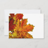 Invitation Feuille d'automne d'invitation de dîner de (Dos)