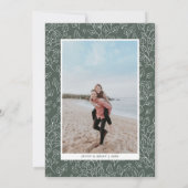 Invitation Feuille d'automne | Moderne noces d'anniversaire d (Dos)