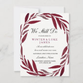 Invitation Feuille de couronne Nous faisons toujours voeu de  (Devant)