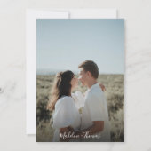 Invitation Feuille de fleurs verte Sage moderne Mariage photo (Dos)