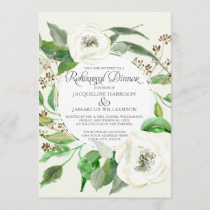 Invitation Feuille de guirlande de graine d'eucalyptus de