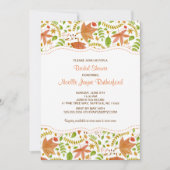 Invitation feuille de l'aquarelle d'automne (Devant)