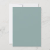 Invitation Feuille de l'Eucalyptus aquarelle (Dos)