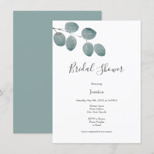 Invitation Feuille de l'Eucalyptus aquarelle