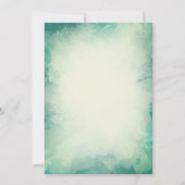 Invitation Feuille de palme, Fruits tropicaux Flamant rose ro (Dos)