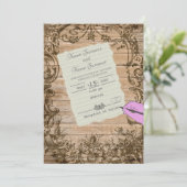 Invitation Feuille de papier (Debout devant)