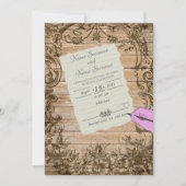Invitation Feuille de papier à la main (Devant)