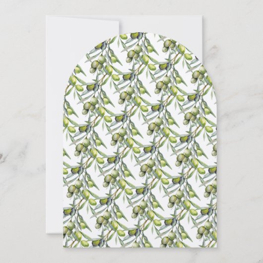 Invitation Feuille de verdure Aqiqa Aqeeqa islamique Invitati (Dos)