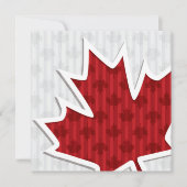 Invitation Feuille d'érable de la Fête du Canada (Devant)