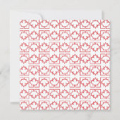 Invitation Feuille d'érable de la Fête du Canada (Devant)