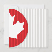 Invitation Feuille d'Érable Fête du Canada (Devant)