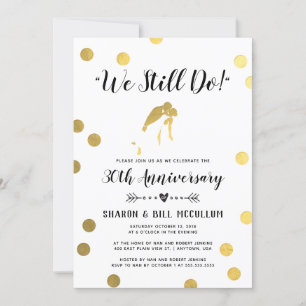 Invitation Feuille d'Or On Est Toujours Ensemble 30e Annive