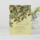 Invitation Feuille en cascade (Debout devant)