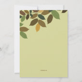 Invitation Feuille en cascade (Dos)