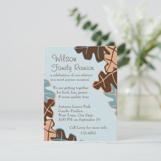 Invitation Feuille Éparpillés ! (Debout devant)