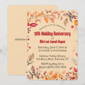 Invitation Feuille et Baies de l'Automne Éditable pour Fête (Devant / Derrière)