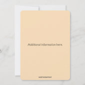 Invitation Feuille et Baies de l'Automne Éditable pour Fête (Dos)