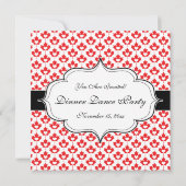 Invitation Feuille et coeur d'érable canadiens de jour du (Dos)