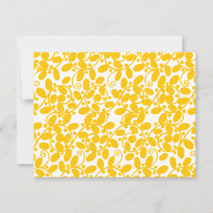 Invitation Feuille jaune