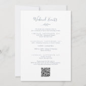 Invitation Feuille minimale | Dusty Blue Weekend Events Maria (Dos)