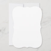 Invitation Feuille minimale | Réception de mariage d'or (Dos)