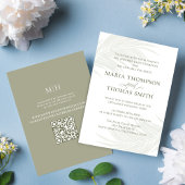 Invitation Feuille minimaliste Boho Palm Mariage