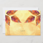 Invitation Feuille russe (Dos)